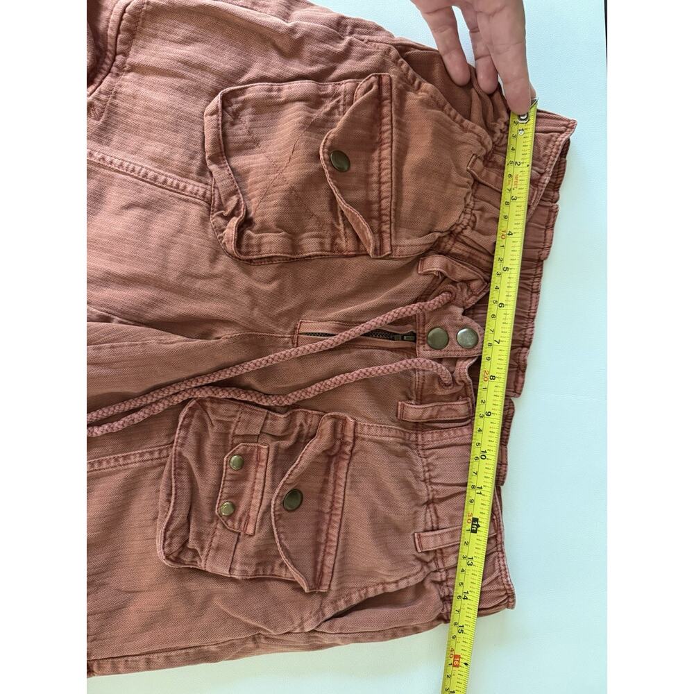 Free People Tahiti Pull-On Cargo Pants Women’s XS Red $138 Retail - Picture 7 of 9